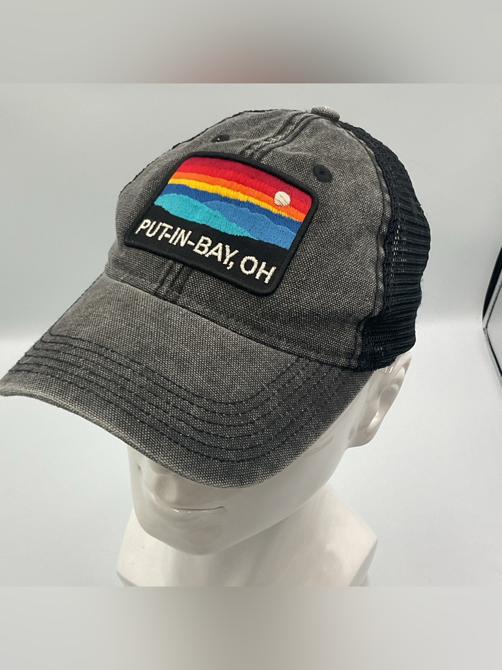 Put-In-Bay Island Ohio Erie Great Lakes Trucker Hat Men's Adjustable SnapBack